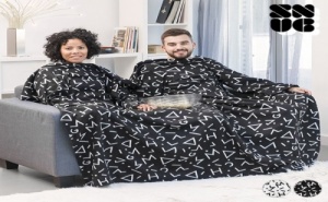 Двойно Одеяло с Ръкави Symbols Snug Snug Big Twin