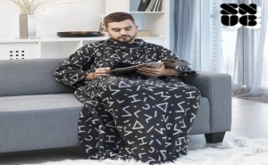 Одеяло с Ръкави Symbols Snug Snug Big Kangoo