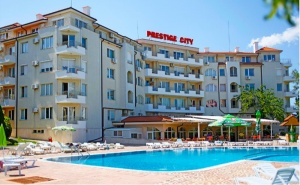 All Inclusive или Нощувка със Закуска и Вечеря + Басейн в Хотел Престиж Сити, <em>Слънчев бряг</em>!