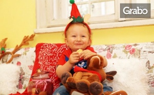 Коледна детска или семейна фотосесия в студио с до 30 обработени кадъра