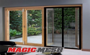 Магнитна Мрежа Комарник за Врата Против Насекоми Magic Mesh