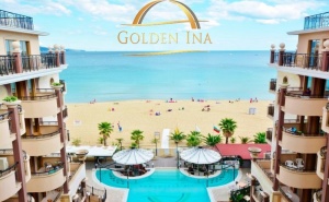 От 1 до 25 Юли на 1-Ва Линия в <em>Слънчев бряг</em>! Нощувка на База All Inclusive на човек + Басейн само за 79 лв. в Хотел Голдън Ина***
