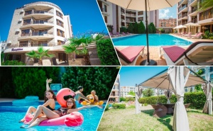 Нощувка на човек на База All Inclusive + Басейн в Апарт Хотел Магнолия Гардън, <em>Слънчев бряг</em>. Дете до 11.99Г. - Безплатно!