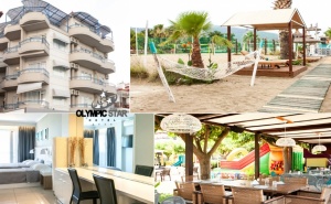 На Първа Линия на Олимпийска Ривиера! 3+ Нощувки на човек със Закуски и Вечери в Olympic Star Beach Hotel 4*,неи Пори, Гърция
